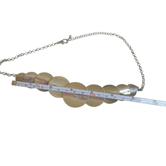 Vintage Silver-tone Chunky Adjustable 90s Y2K Necklace - Picture 6 of 7